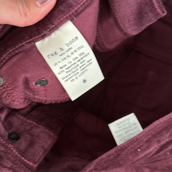 Rag & bone skinny velvet pants 28 - Picture 3 of 4